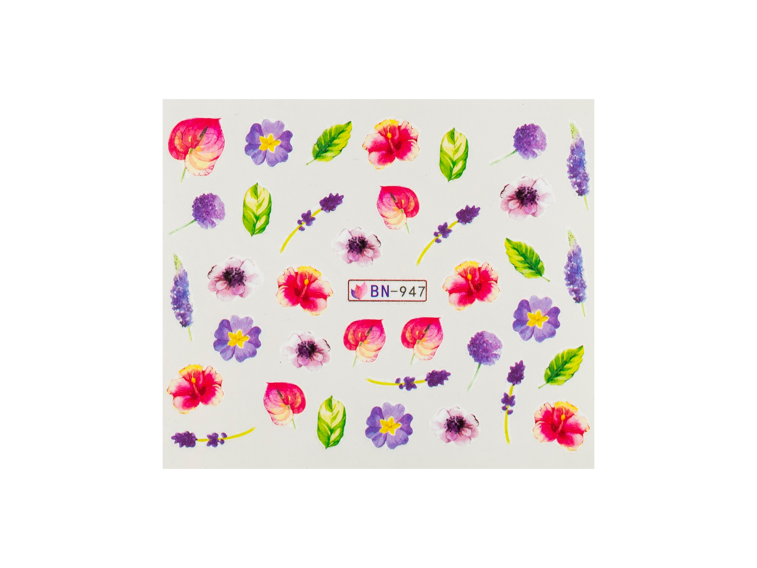 Levně BIO NAILS Vodolepka BN-947 květy