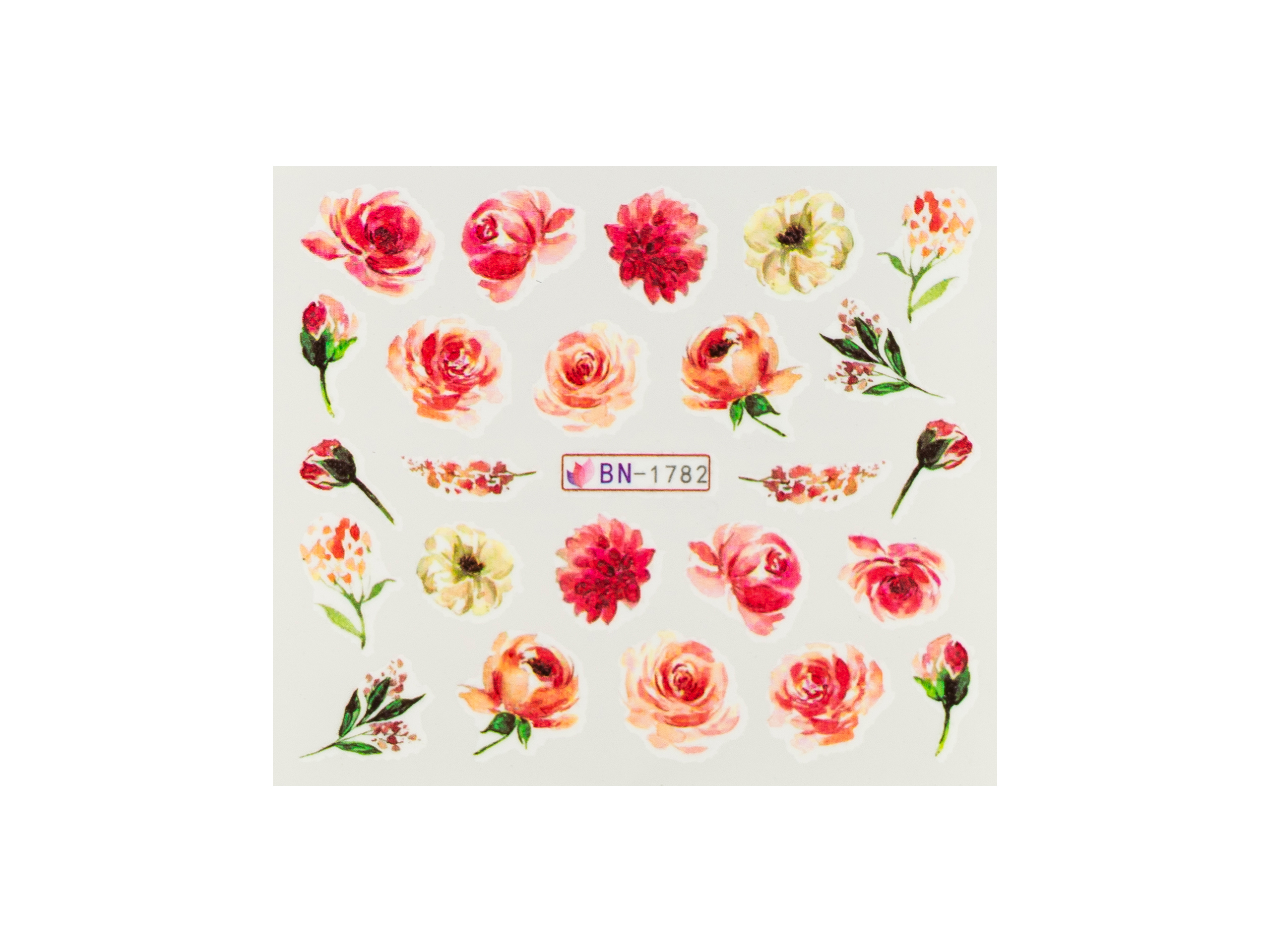 Levně BIO NAILS Vodolepka BN-1782 květy