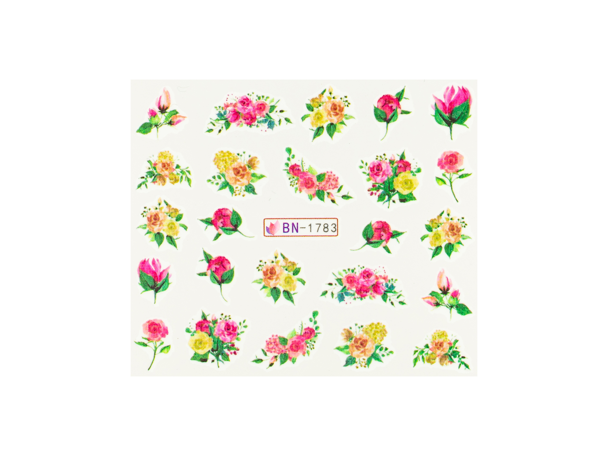 Levně BIO NAILS Vodolepka BN-1783 květy