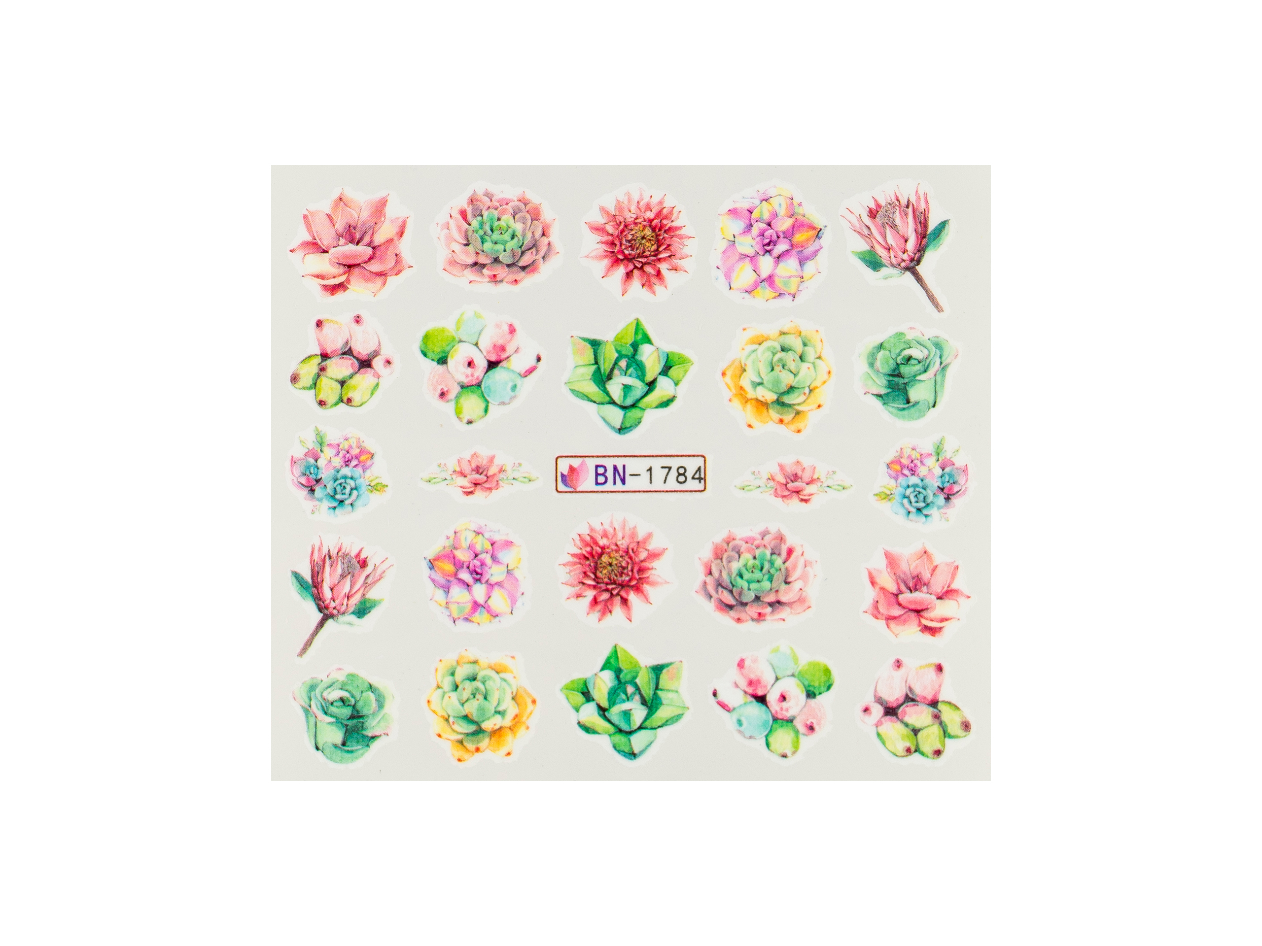 Levně BIO NAILS Vodolepka BN-1784 květy
