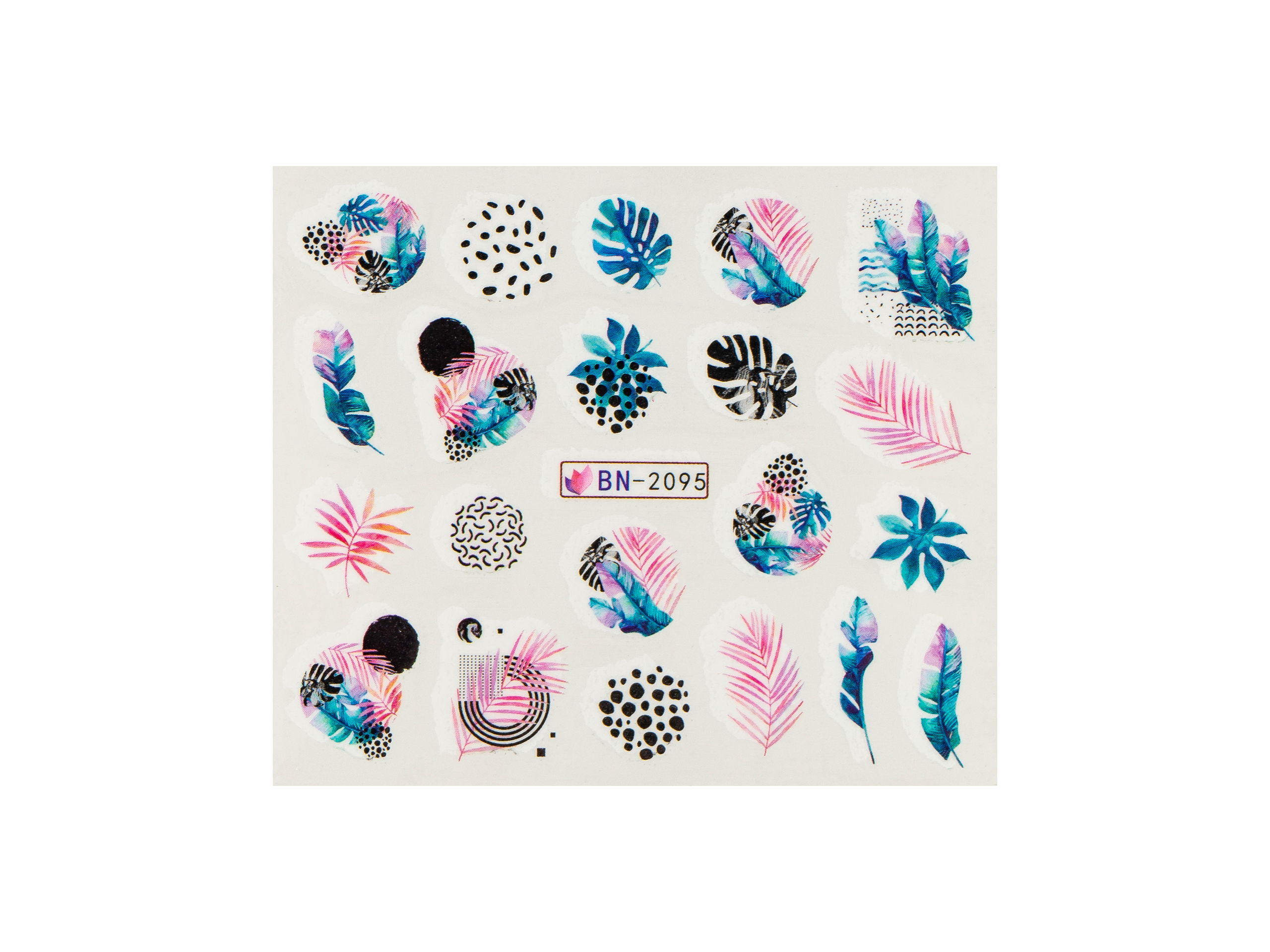Levně BIO NAILS Vodolepka BN-2095 listy a kapradí