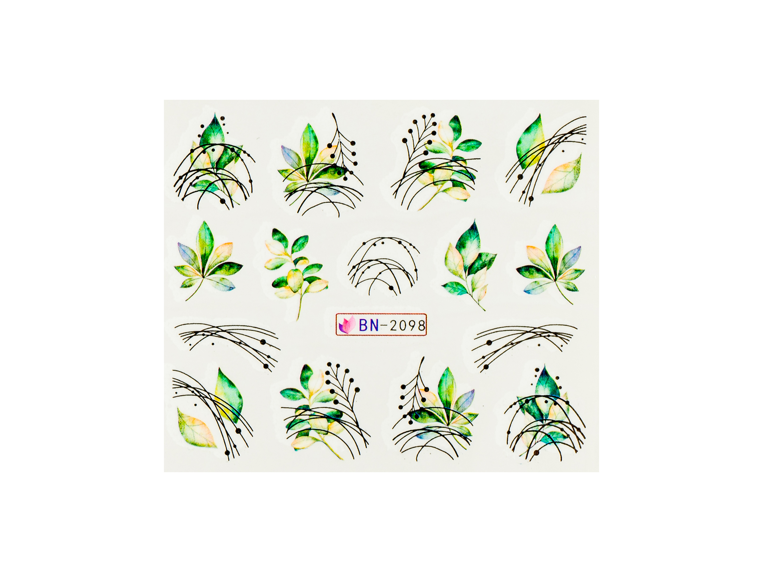 Levně BIO NAILS Vodolepka BN-2098 listy