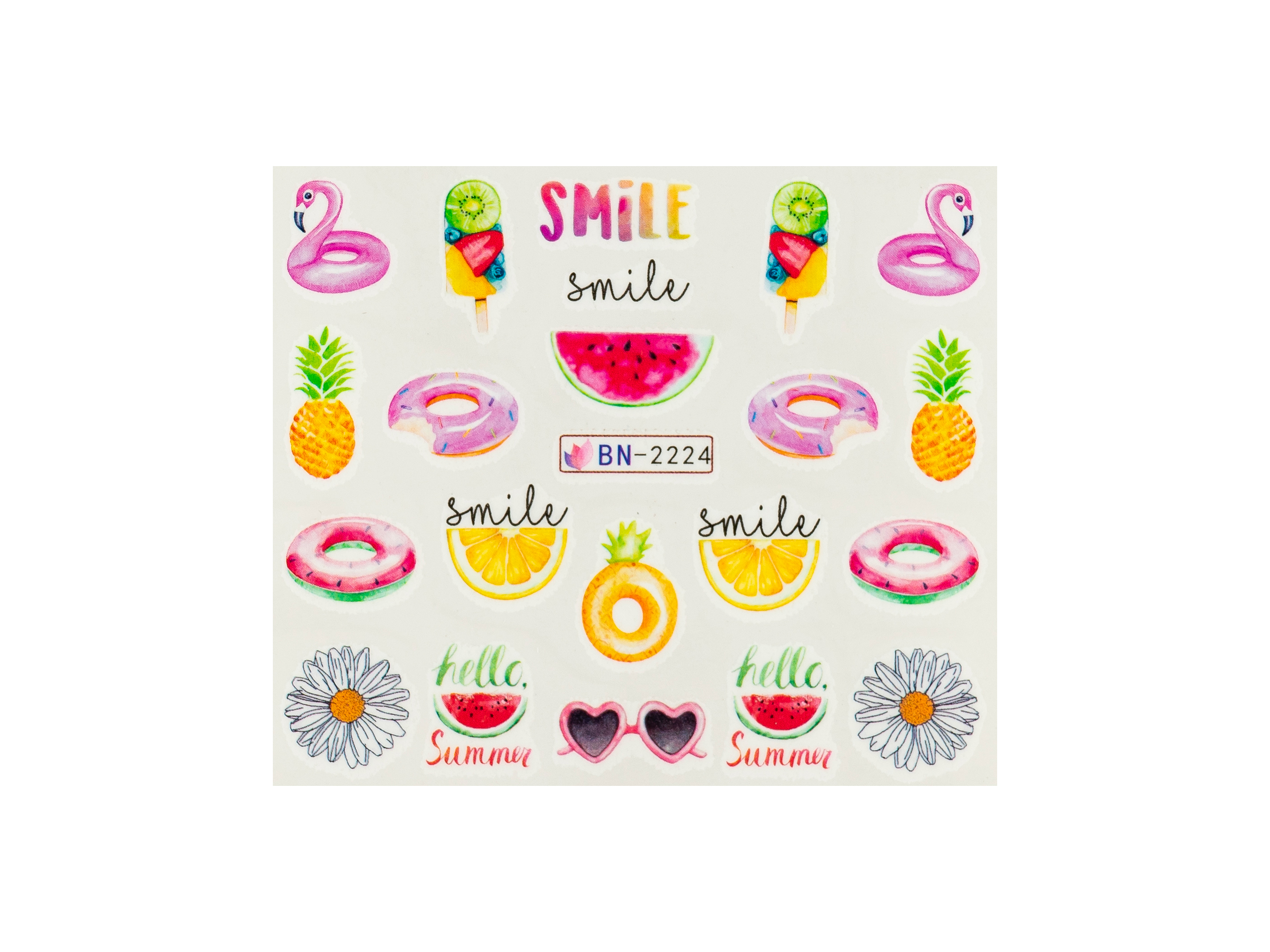 Levně BIO NAILS Vodolepka BN-2224 léto