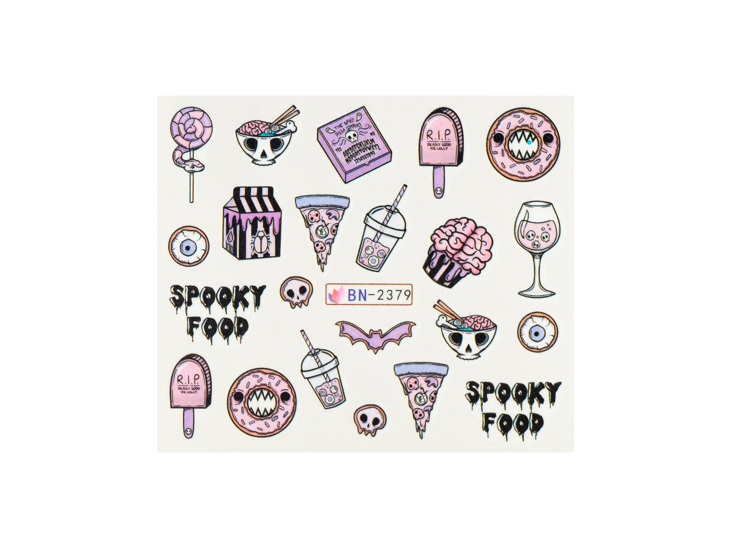 Levně BIO NAILS Vodolepka BN-2379 halloween