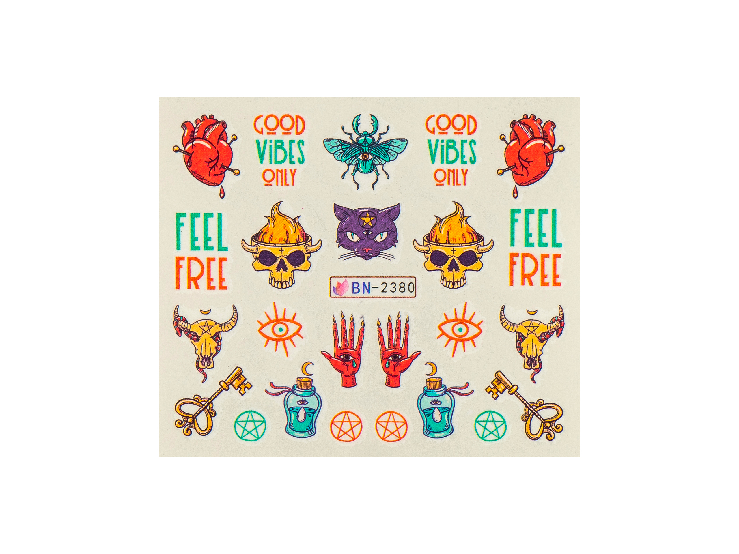 Levně BIO NAILS Vodolepka BN-2380 halloween