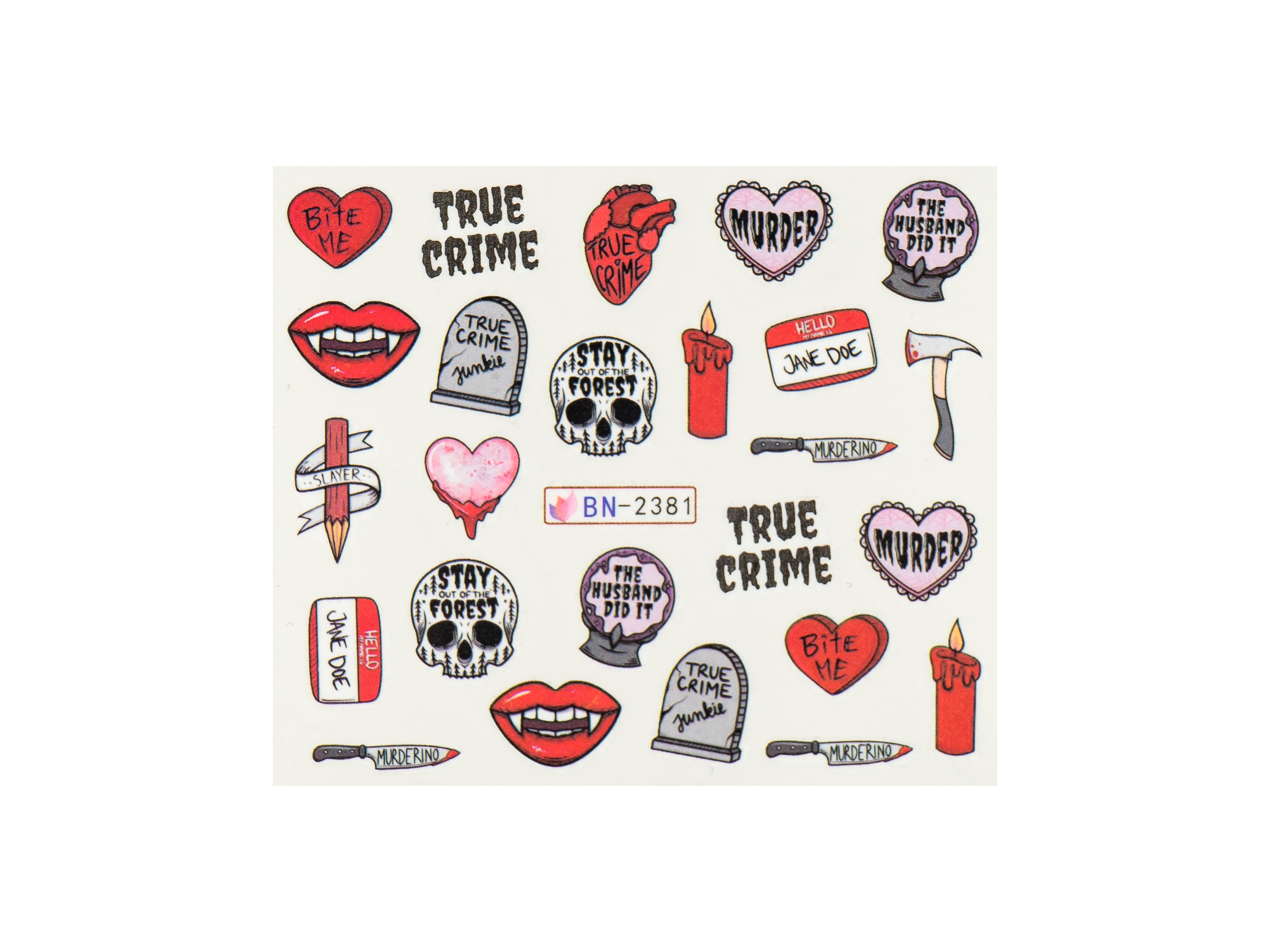 Levně BIO NAILS Vodolepka BN-2381 halloween