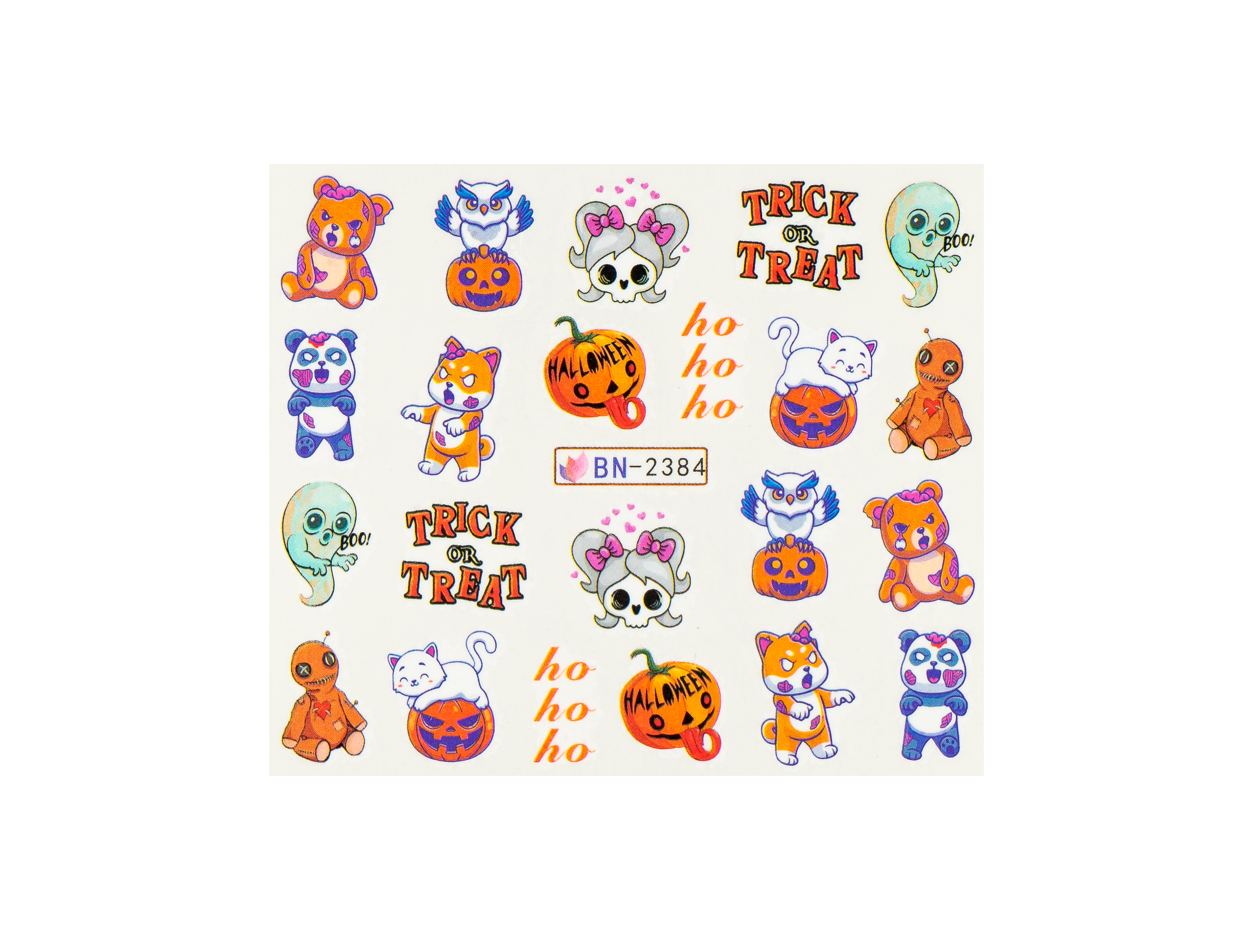 Levně BIO NAILS Vodolepka BN-2384 halloween