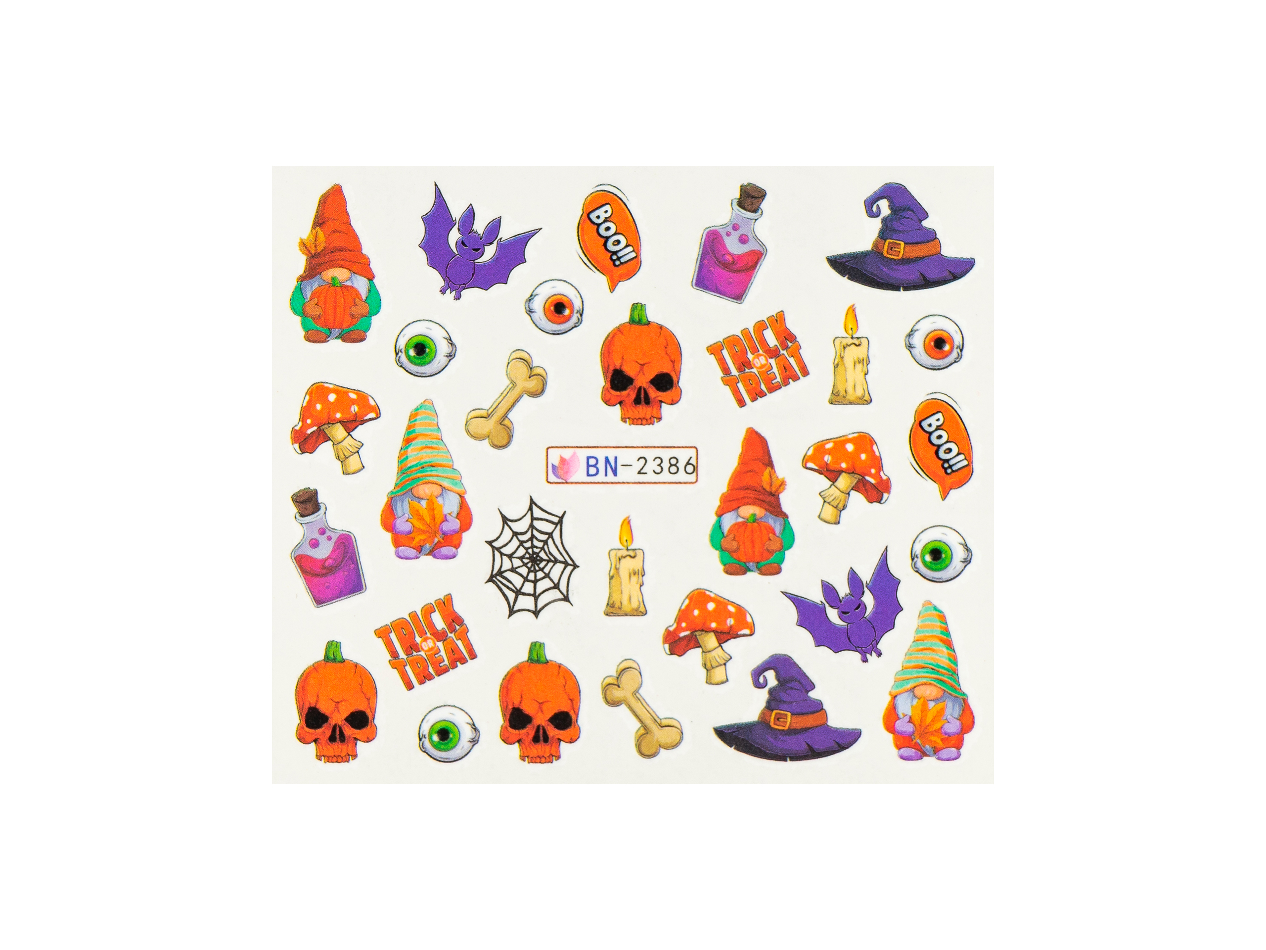 Levně BIO NAILS Vodolepka BN-2386 halloween