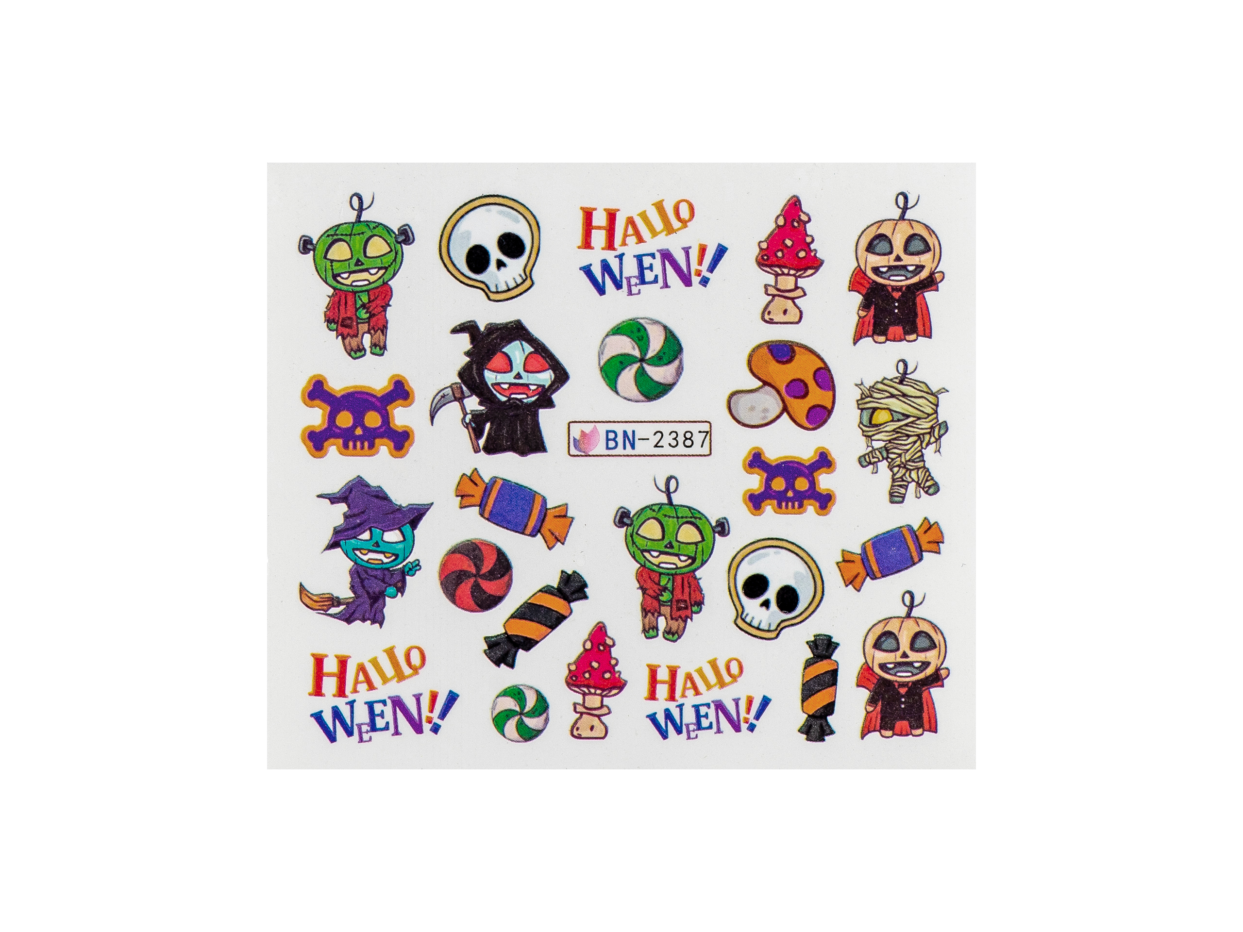 Levně BIO NAILS Vodolepka BN-2387 halloween