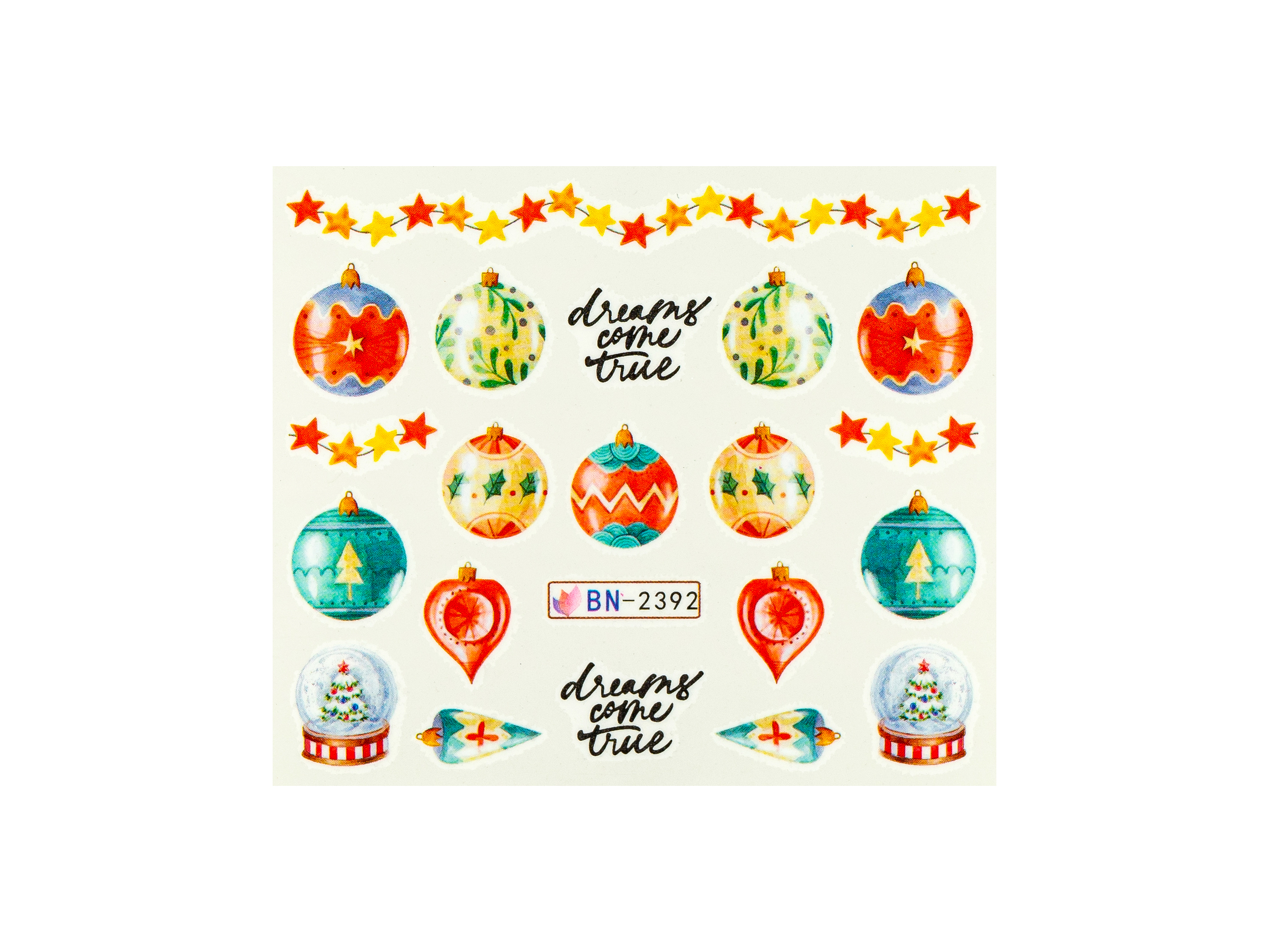 Levně BIO NAILS Vodolepka BN-2392 vánoce