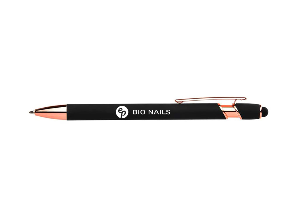 Levně Kovové pero černý mat BIO NAILS