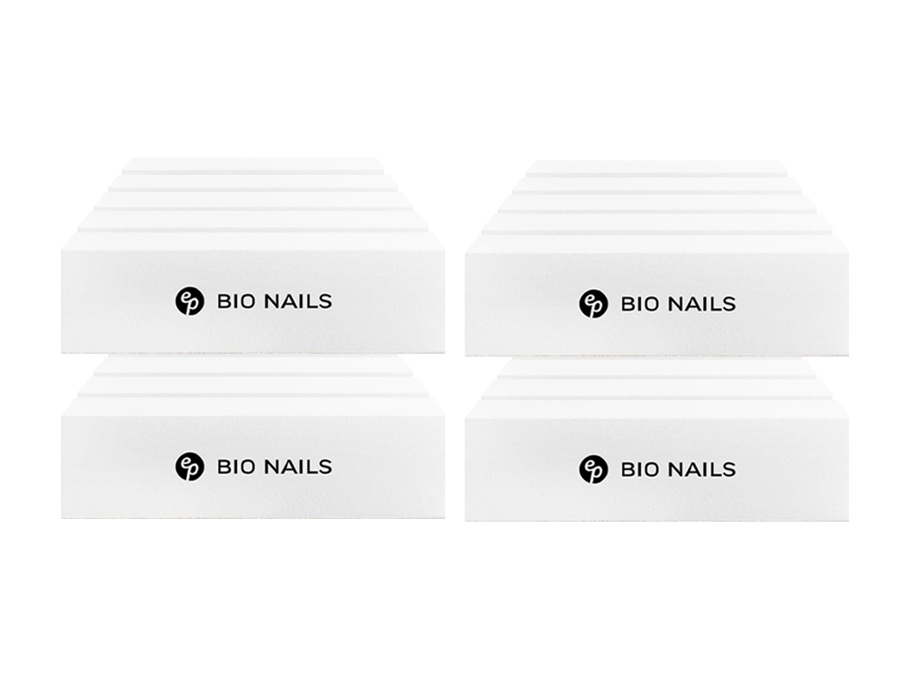 Levně BIO NAILS Blok bílý 100/100 logo Kusy: 20 ks