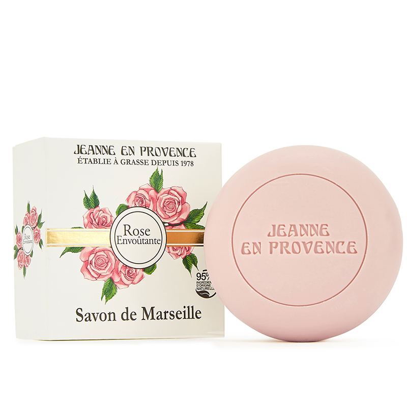 Levně Jeanne en Provence tuhé mýdlo 100 g Růže