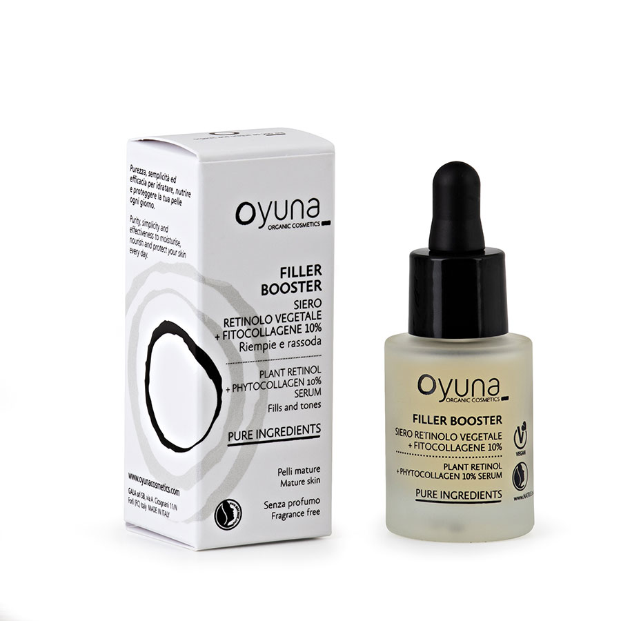 Levně OYUNA Bio posilujicí sérum na obličej s rostlinným retinolem a fytokolagenem 10% 15 ml