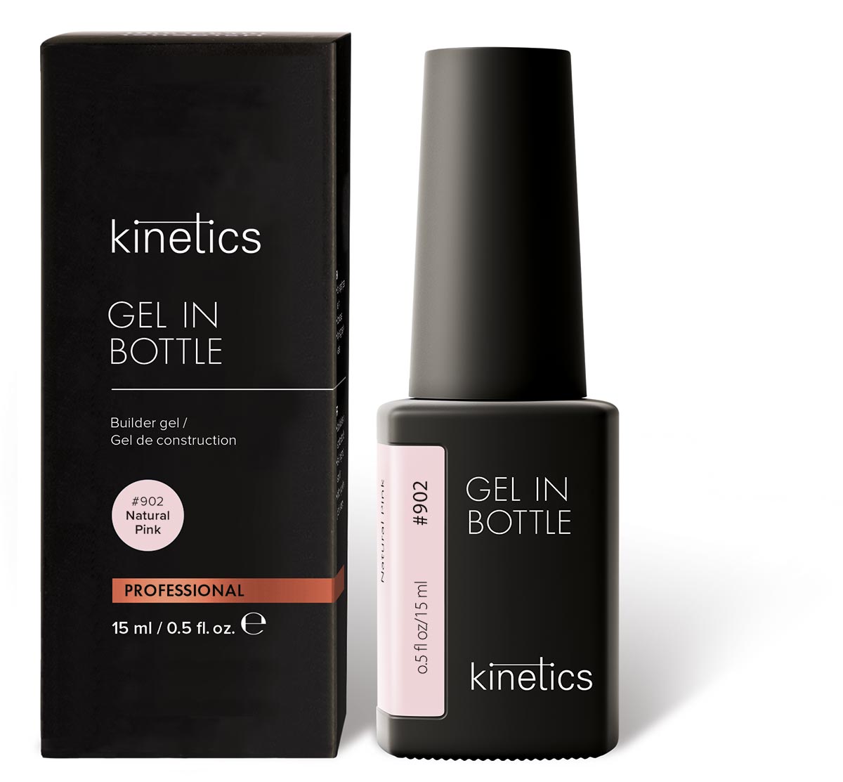 Levně Kinetics Gel in Bottle #902 Natural Pink 15 ml