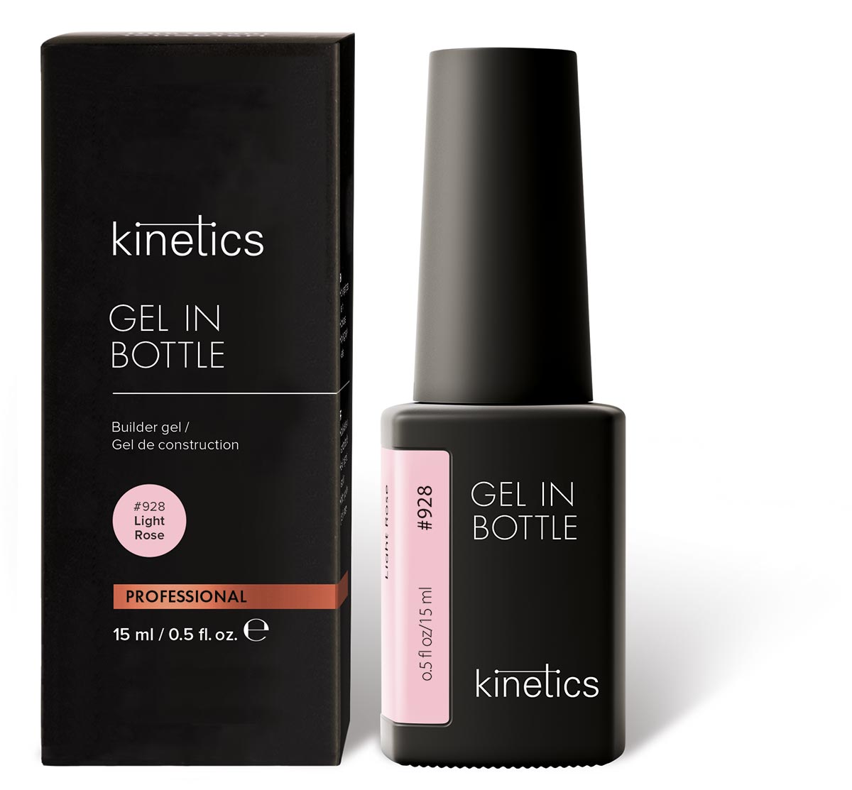 Levně Kinetics Gel in Bottle #928 Light Rose 15 ml