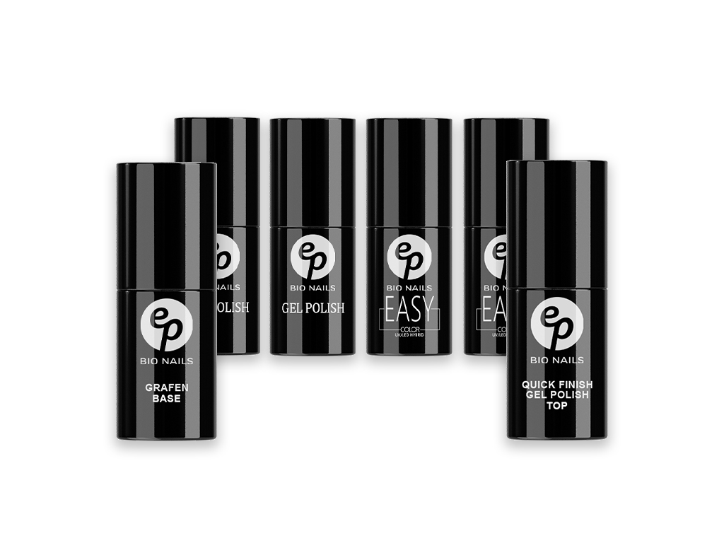 Levně BIO NAILS Sada Gel lak GRAFEN s barvami
