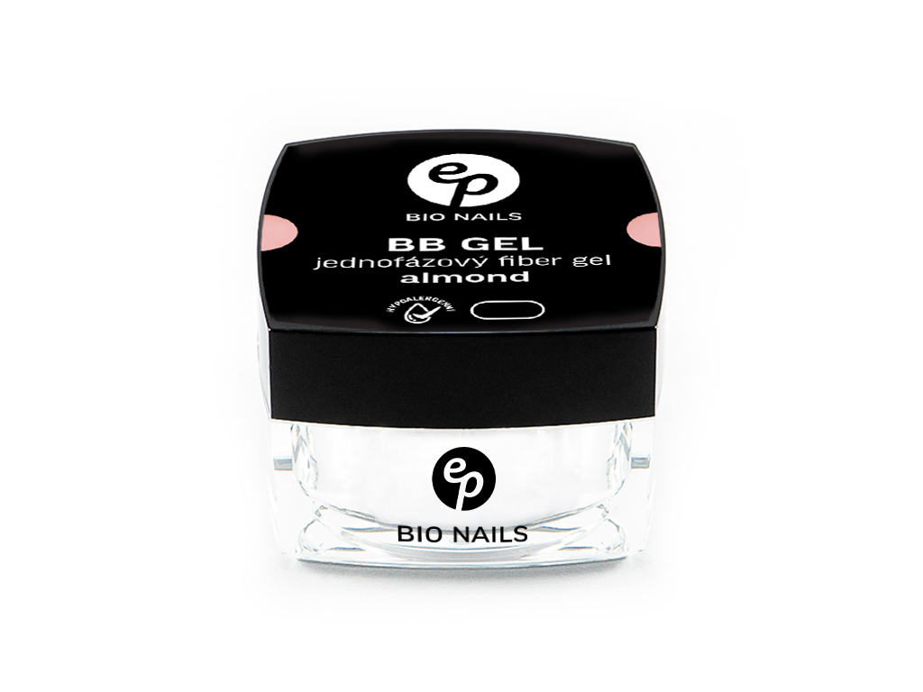 BIO NAILS BB gel FIBER ALMOND jednofázový hypoalergenní Objemy: 30 ml