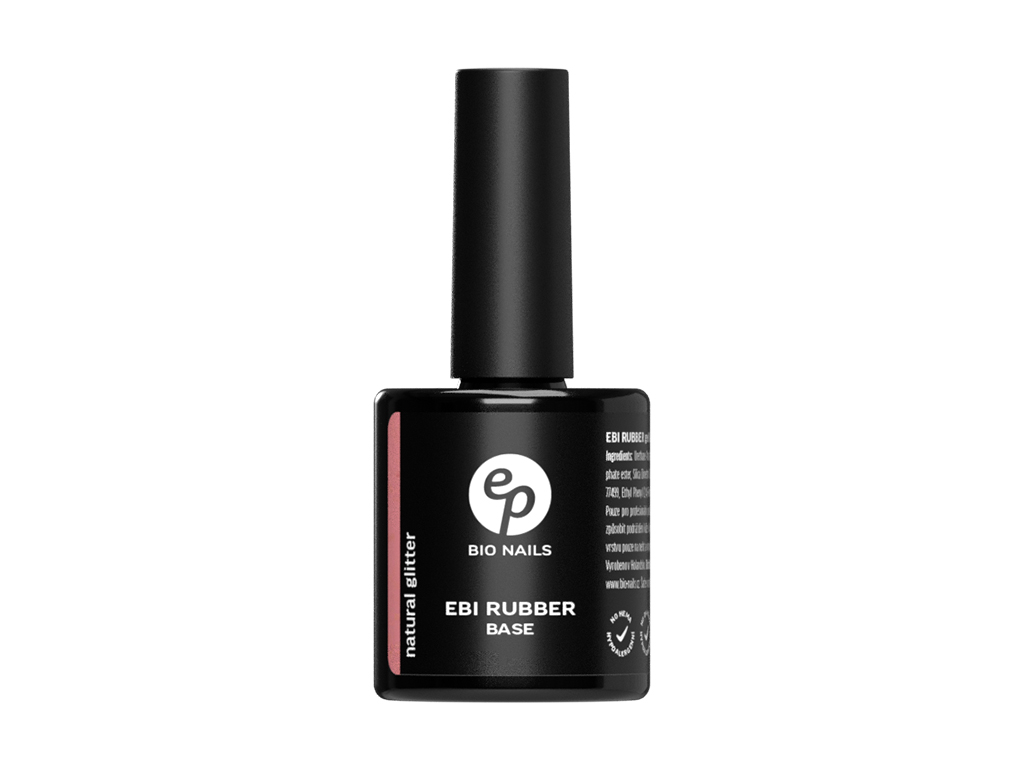 BIO NAILS EBI Rubber Base No HEMA Natural glitter 15ml