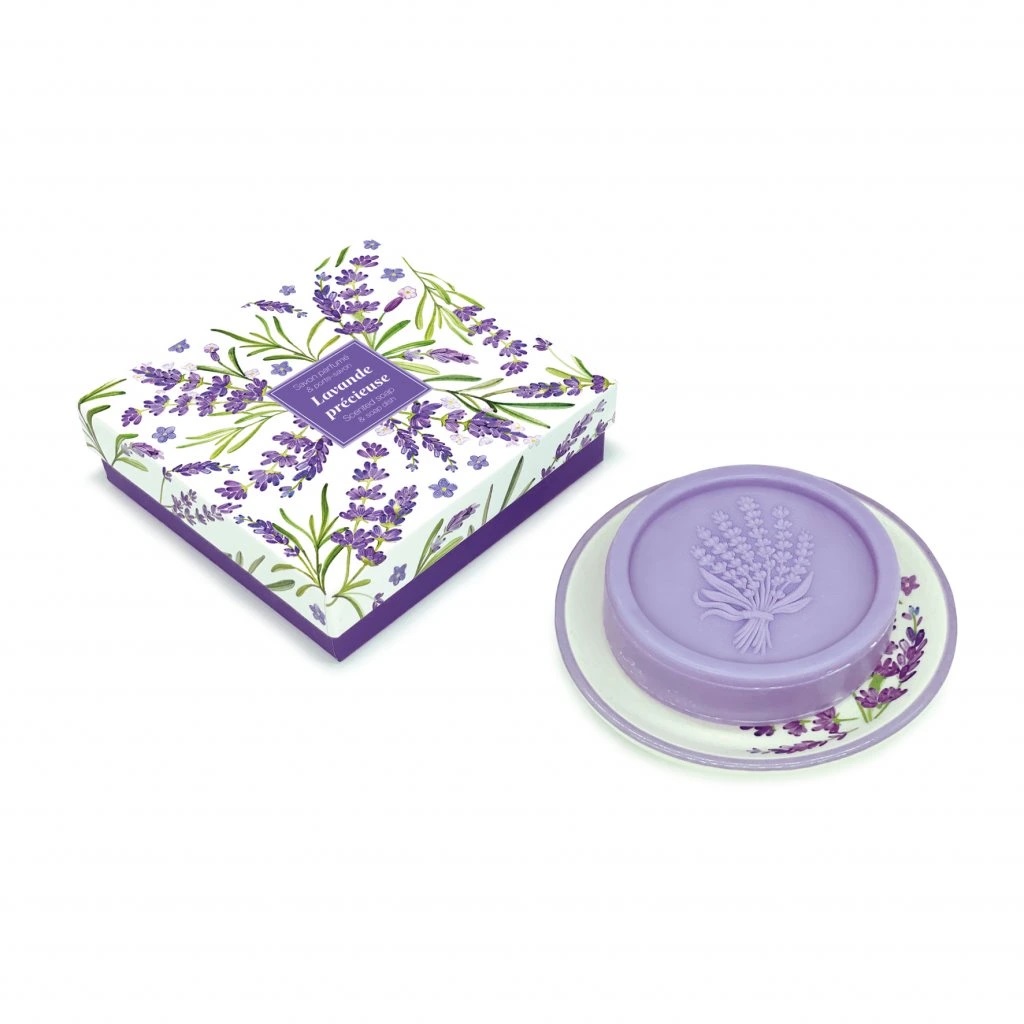 Levně Esprit Provence Tuhé mýdlo s mýdlenkou - Levandule 100g