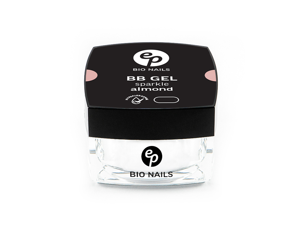 BIO NAILS Jednofázový hypoalergenní BB gel FIBER SPARKLE ALMOND Objemy: 50 ml