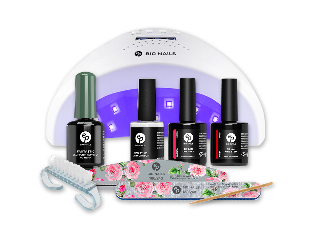 Levně BIO NAILS Startovací sada na nehty BB gel lak s šetrným Fantastic odstraňovačem