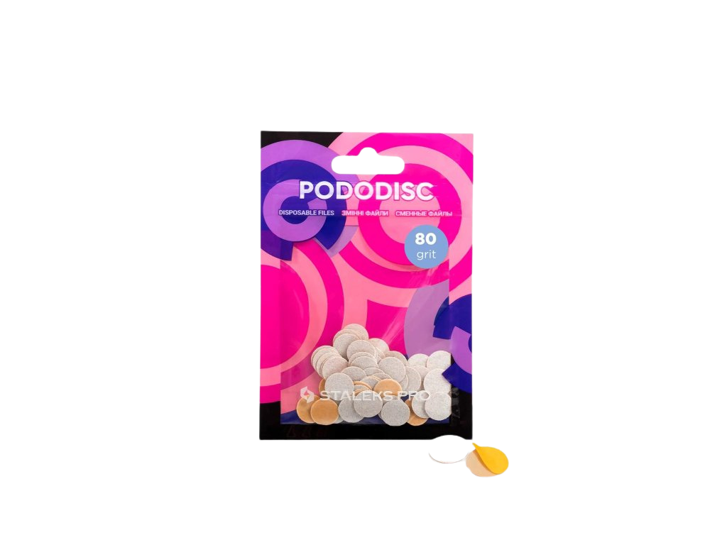 Levně Staleks Pododisc XS bílé pilníky na pedikúru PDF-10-80W (50 ks)