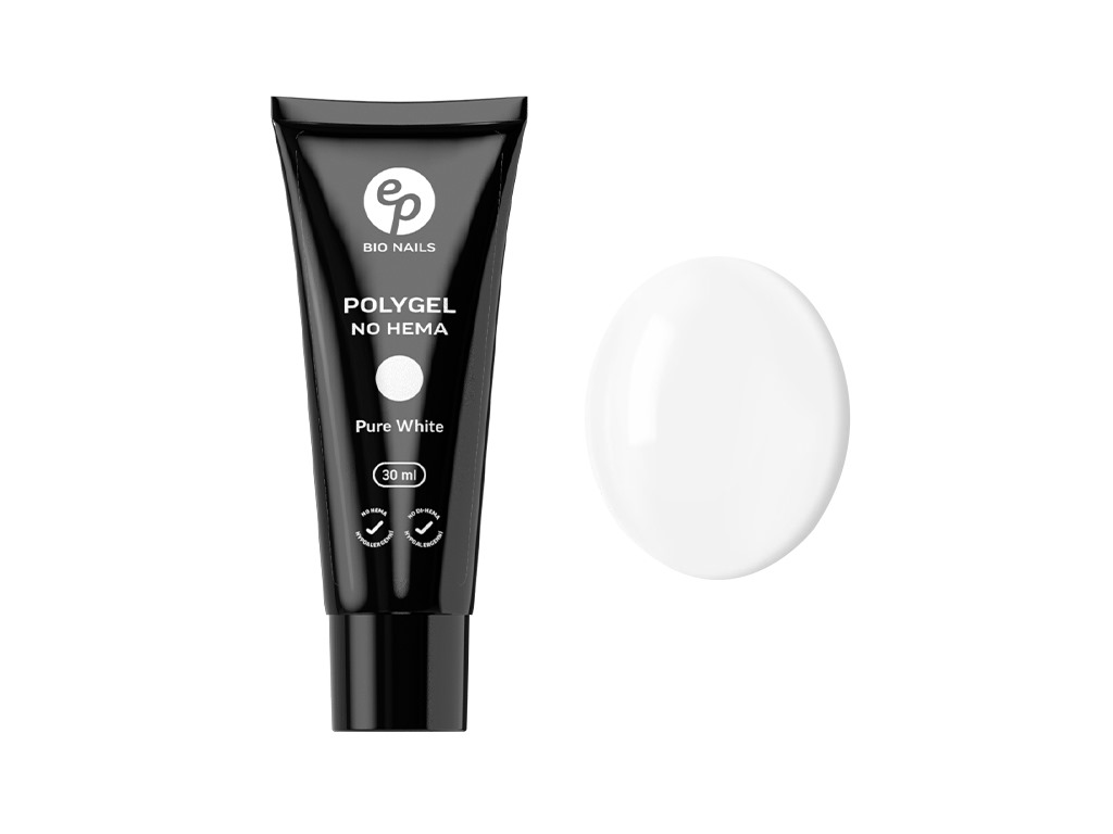 Levně BIO NAILS Polygel PURE WHITE No HEMA v tubě 30 ml