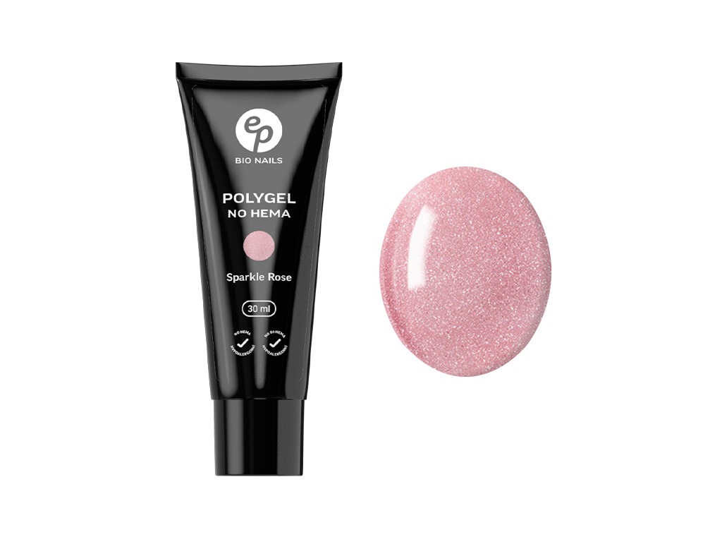 Levně BIO NAILS Polygel SPARKLE ROSE No HEMA v tubě 30 ml