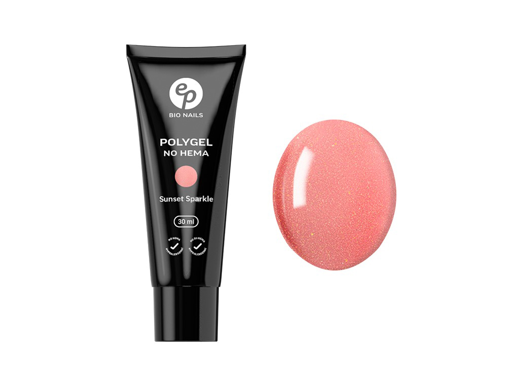 Levně BIO NAILS Polygel SUNSET SPARKLE No HEMA v tubě 30 ml