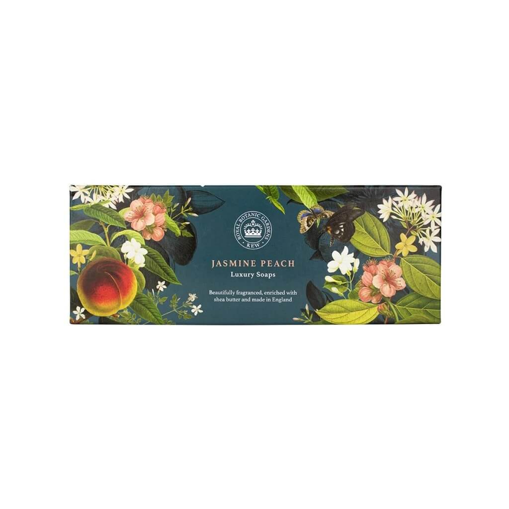 Sada mýdel English Soap 3 x 100 g Jasmín & Broskev