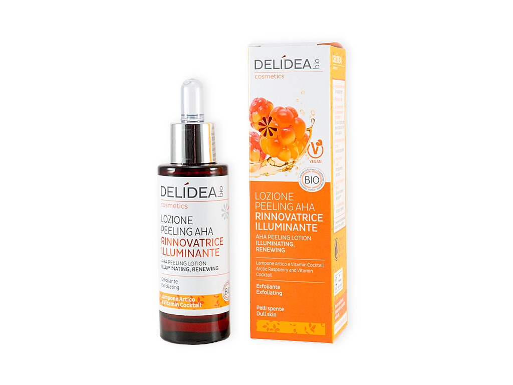 Levně Delidea Arktická malina - Bio exfoliační vodička na obličej 30 ml