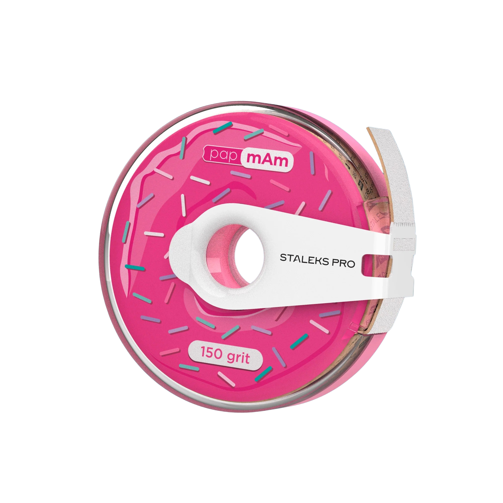 Levně Staleks Expert - Jednorázová brusná páska DONUT v plastovém pouzdře, 150 (7 m) ATC-150W