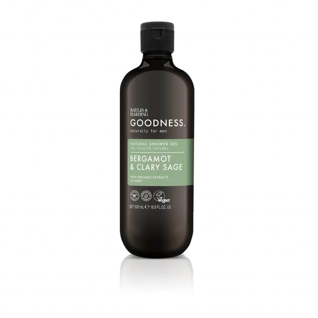 Levně Baylis & Harding Sprchový gel pánský Goodness - Bergamot & Šalvěj 500 ml