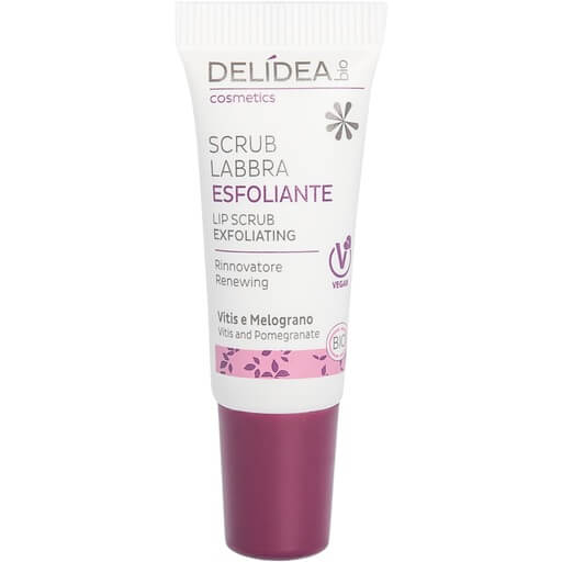 Levně Delidea Bio obnovující peeling na rty Granátové jablko a Hrozny 10 ml