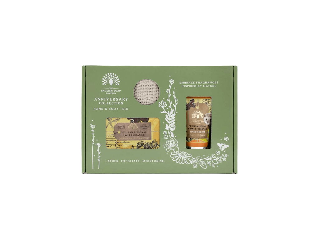 Levně English Soap Company - Sada péče o tělo a ruce Sicilský citron & Pomeranč, 3 ks