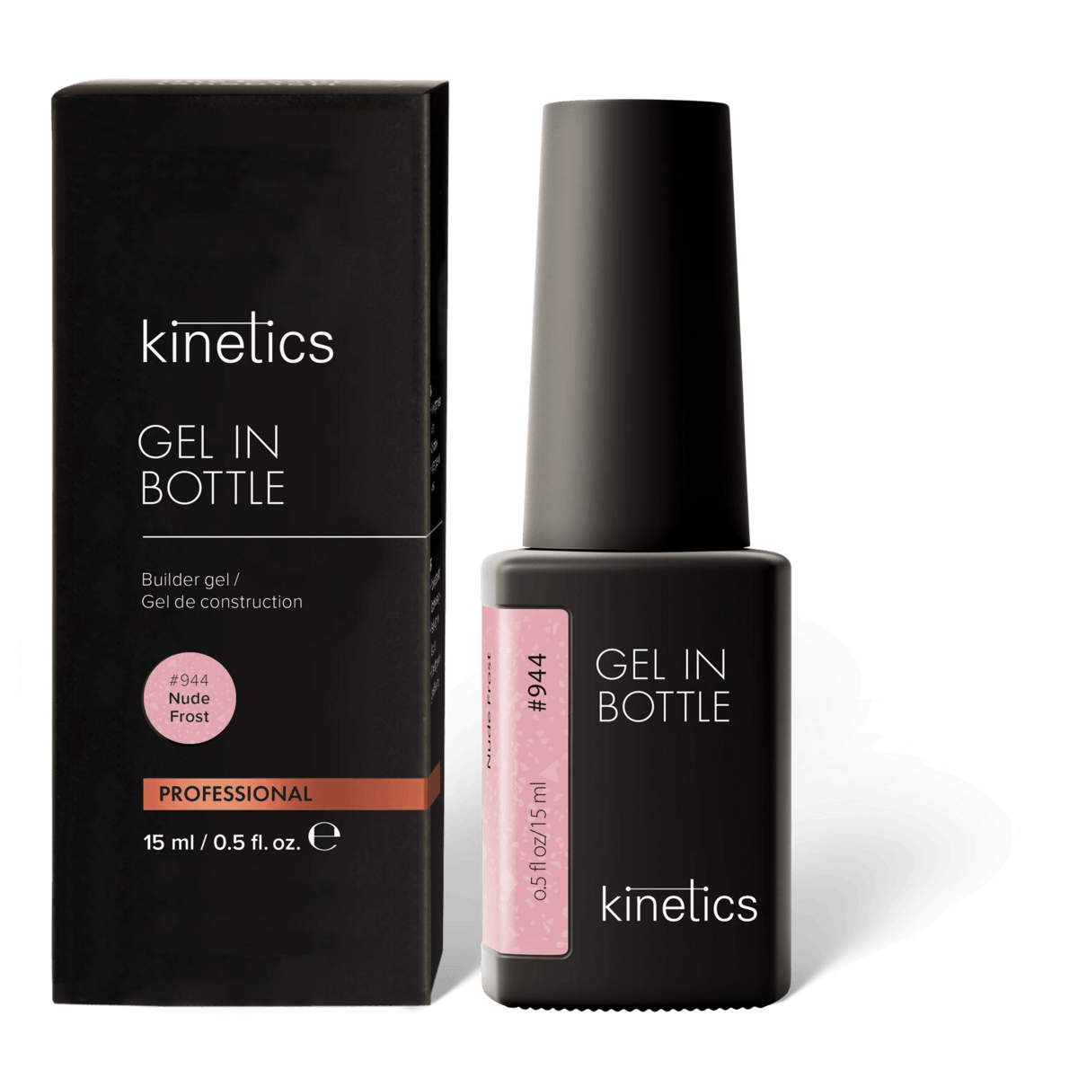Levně Kinetics Gel in Bottle #944 Nude Frost 15 ml