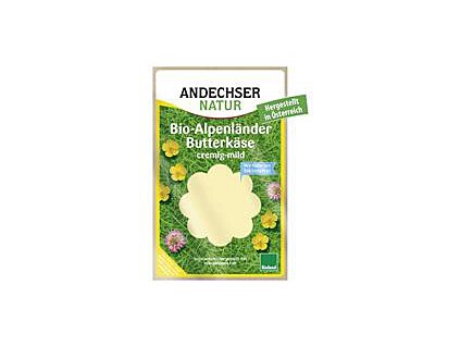 Syr maslový alpský plátky 150g BIO AND