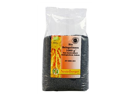 Šošovica čierna Beluga 1kg BIO NESTELBERGER