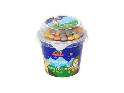 Jogurt vanilkový s lentilkami 137g BIO BERCHTESGADENER LAND