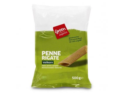 Penne pšeničné celozrnné 500g BIO GREEN