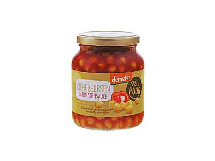 Cícer v paradajkovej omáčke 350g BIO NUR PUUR