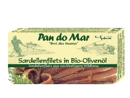 Sardelky v bio olivovom oleji 50g PAN DO MAR