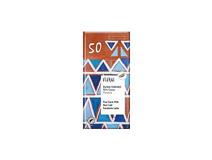Čokoláda tmavá mliečna 50% 80g BIO VIVANI