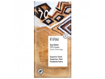 Čokoláda Santo Domingo horká 70% kakao 100g BIO VIVANI