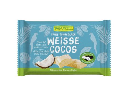 Čokoláda biela s kokosom 100g BIO RAPUNZEL