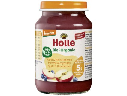 Výživa detská jablko -čučoriedka 190g BIO HOLLE