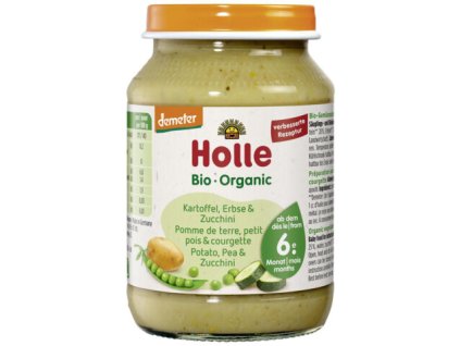 Výživa detská zemiaky, hrášok, cuketa 190g Demeter BIO HOLLE