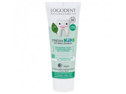 Pasta zubná detská Spearmint 50ml BIO LOGONA