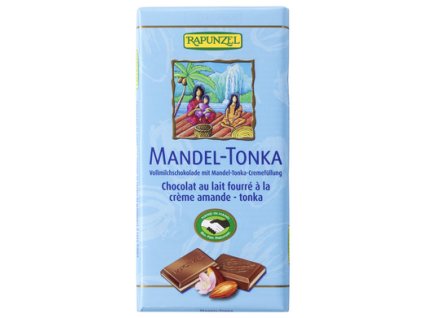 Čokoláda mliečna mandľa Tonka 100g BIO RAPUNZEL